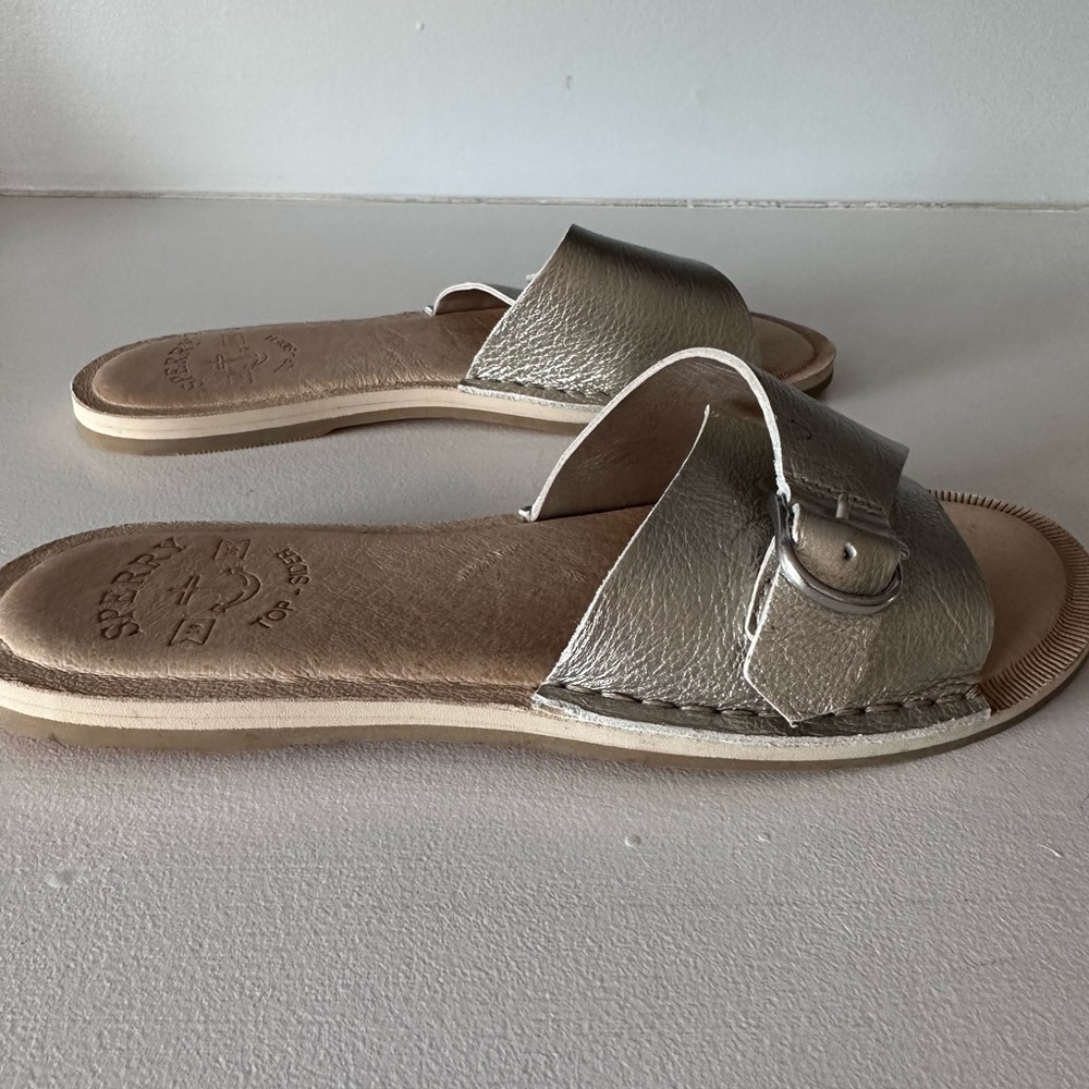 Sperry Top Sider Metallic Slides - Picture 10 of 14